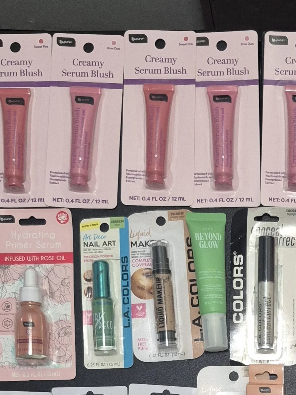 81 Pc Beauty Lot BB Cream Avon Serum Blush Primer Glasses Lip Mask